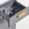 Gray Solid Wood Bathroom Cabinets