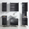 Gray Solid Wood Bathroom Cabinets