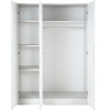 2 Door White Home Furniture MDF Wood Storage Bedroom Cheap Wardrobe