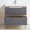 Gray Simple Bathroom Cabinet