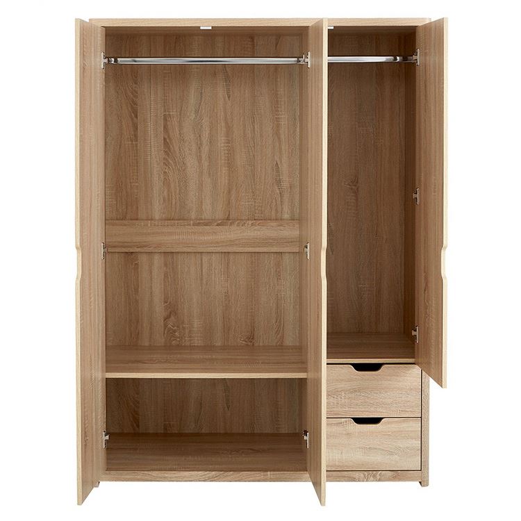 2 Door Wooden Bedroom Wardrobe Designs,Wood Wardrobe Cabinets For Bedroom