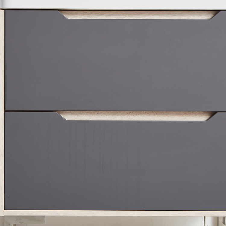 Gray Simple Bathroom Cabinet
