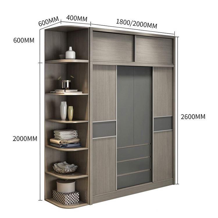 CARB II Bedroom Wardrobe Sliding Door Design Colours Combination