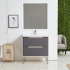 Gray Simple Bathroom Cabinet