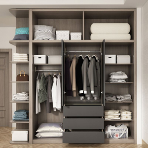 Bedroom Wardrobe Wooden Modern Wood Wardrobe Cabinet