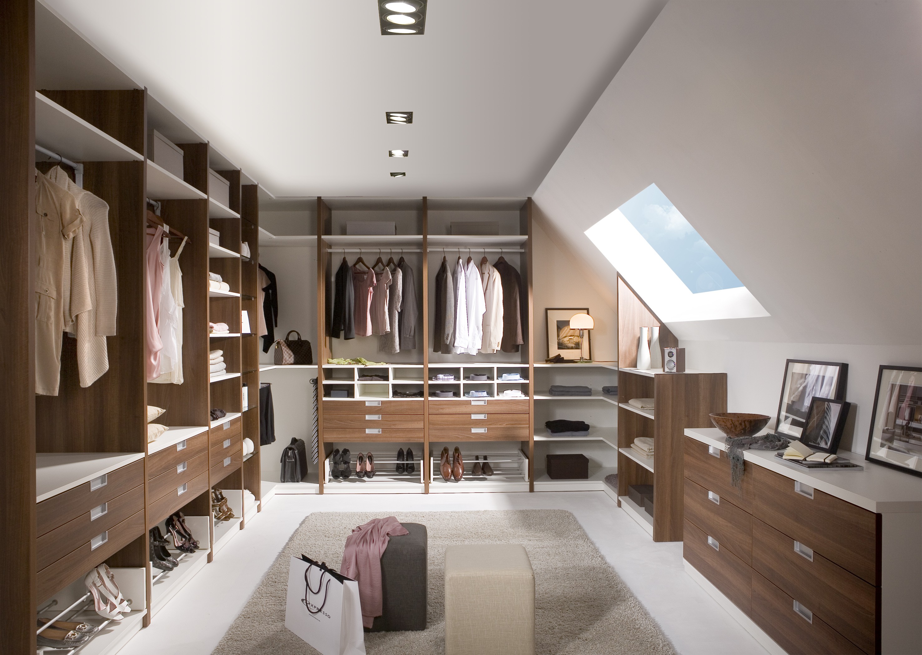 New Design Open System Modern Multilayer Wooden Wardrobe